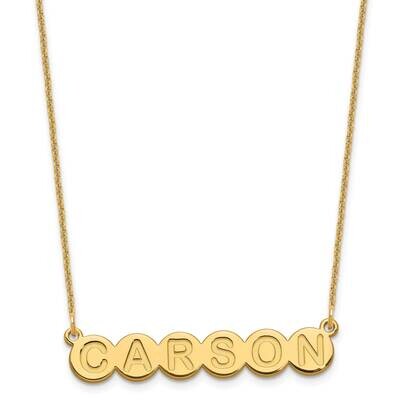 6 Letter Bubble Necklace 14k Gold XNA1320Y, MPN: XNA1320Y,