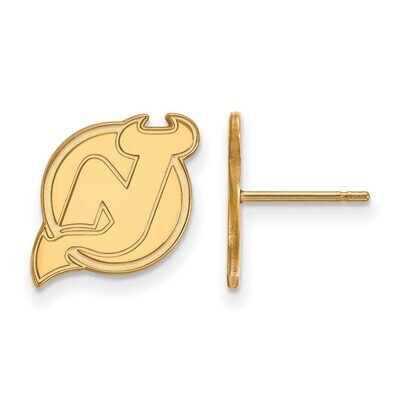 New Jersey Devils Small Post Earring 14k Yellow Gold 4Y008DVL, MPN: 4Y008DVL, 886774867014