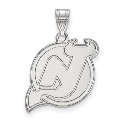 New Jersey Devils Large Pendant 10k White Gold 1W004DVL, MPN: 1W004DVL, 886774732992