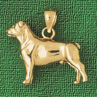 Dazzlers Jewelry Labrador Dog Pendant Necklace Charm Bracelet in Yellow, White or Rose Gold 2120, M…