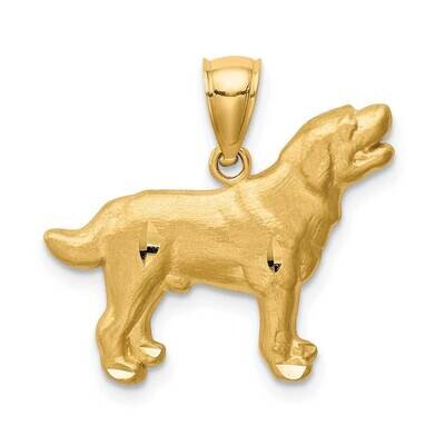 Labrador Retriever Pendant 14k Gold Diamond-cut C4736, MPN: C4736, 883957781556