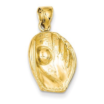 Baseball Glove and Ball Pendan 14k Gold C3766, MPN: C3766, 637218020270