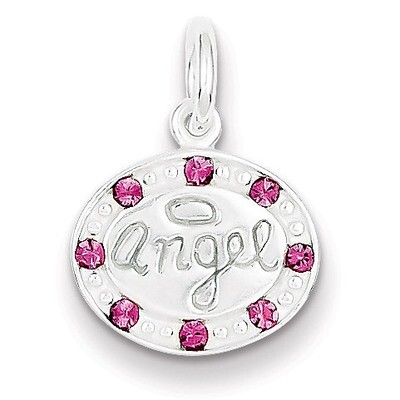 Stellux Crystal Angel Pendant Sterling Silver QC6034, MPN: QC6034, 883957914176