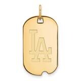 MLB Los Angeles Dodgers Small Dog Tag Pendant Gold-plated Sterling Silver GP031DOD, MPN: GP031DOD, …