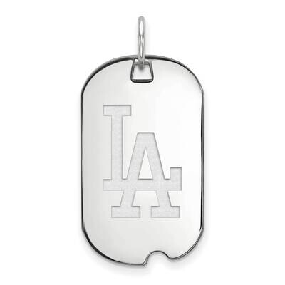MLB Los Angeles Dodgers Small Dog Tag Pendant Sterling Silver Rhodium-plated SS031DOD, MPN: SS031DO…