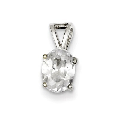 Pendant Sterling Silver Diamond QP814, MPN: QP814, 883957961934