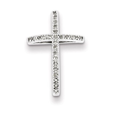 Cross Pendant Sterling Silver Diamond QDX170, MPN: QDX170, 818050010548