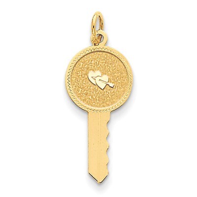 Hearts on Key Charm 14k Gold XAC525, MPN: XAC525, 886774257150