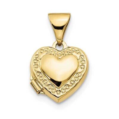Heart Locket 10k Gold 10XL63, MPN: 10XL63,
