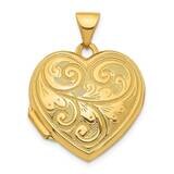 19mm Heart Locket Pendant 14k Gold XL743, MPN: XL743, 883957988092