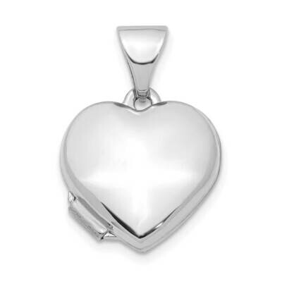 Heart 13mm Locket Pendant 14k White Gold XL750, MPN: XL750, 886774036199