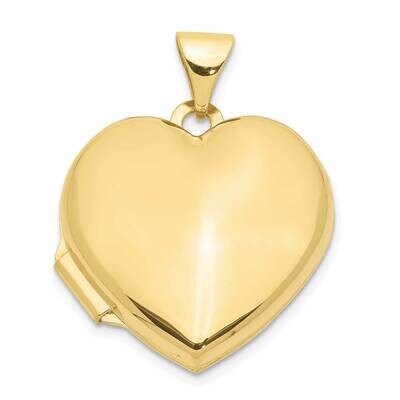 Plain Heart Locket 10k Gold 10XL72, MPN: 10XL72,