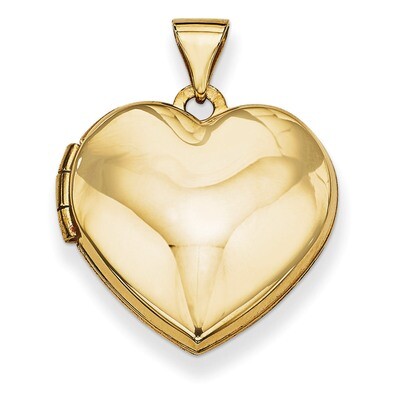 Plain Heart Locket 14k Yellow Gold XL72, MPN: XL72, 886774129525
