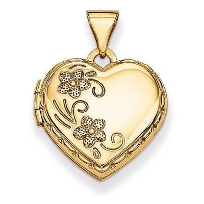 Reversible Heart Locket 14k Yellow Gold XL201, MPN: XL201, 886774127675