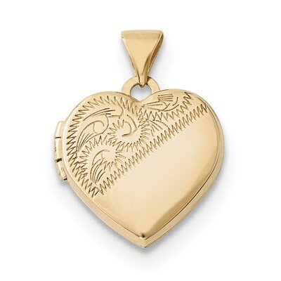 15mm Heart Locket 14k Gold XL694, MPN: XL694, 191101364174