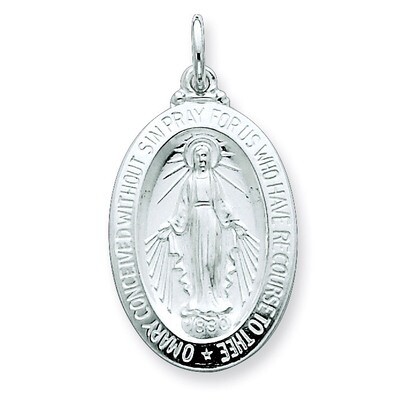Miraculous Medal Sterling Silver QC5515, MPN: QC5515, 191101183027