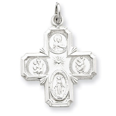 4-way Medal Sterling Silver QC5804, MPN: QC5804, 191101184178