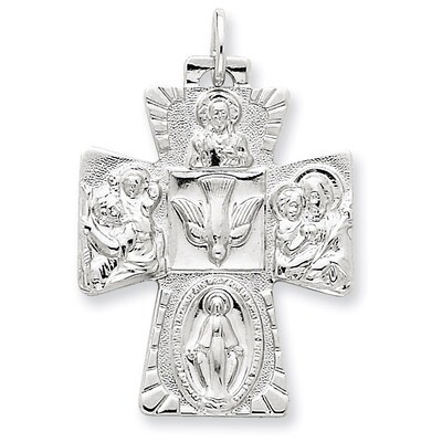 4-way Medal Sterling Silver QC5809, MPN: QC5809, 191101184215