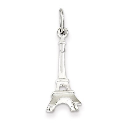 Eiffel Tower Charm Sterling Silver QC6904, MPN: QC6904, 883957571058