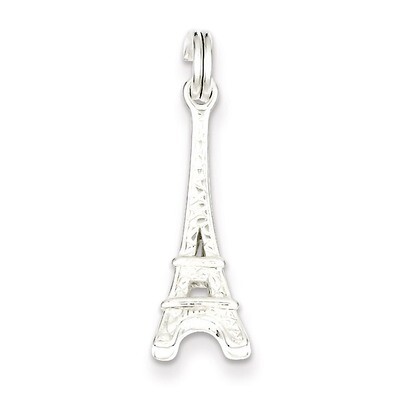 Eiffel Tower Charm Sterling Silver QC5059, MPN: QC5059, 723252400632