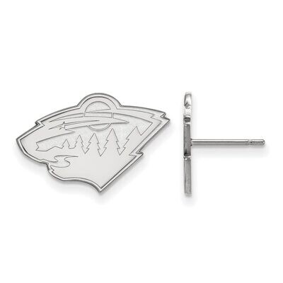 Minnesota Wild Small Post Earring 14k White Gold 4W008WIL, MPN: 4W008WIL, 886774836188