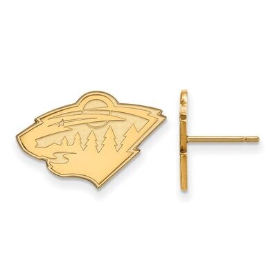 Minnesota Wild Small Post Earring 10k Yellow Gold 1Y008WIL, MPN: 1Y008WIL, 886774806426