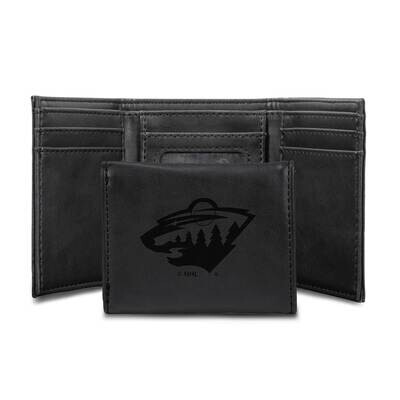NHL Minnesota Wild Black Faux Leather Trifold Wallet GC7836, MPN: GC7836, 767345901651