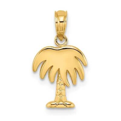 Charleston Palm Tree Charm 14k Gold K7991, MPN: K7991, 637218130276
