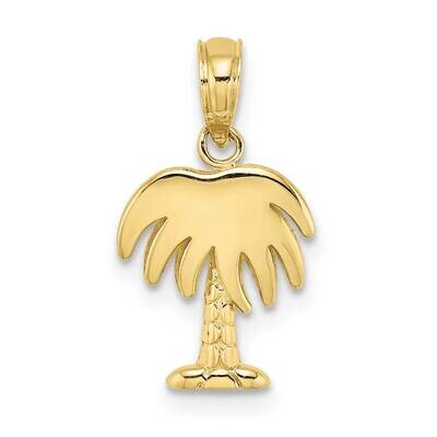 Charleston Palm Tree Charm 10k Gold 10K7991, MPN: 10K7991,