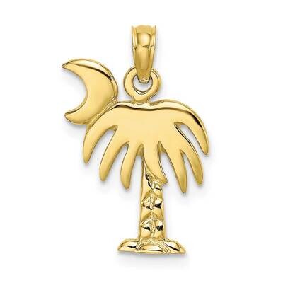 Charleston Palm Tree Charm 10k Gold Polished 10K8059, MPN: 10K8059,