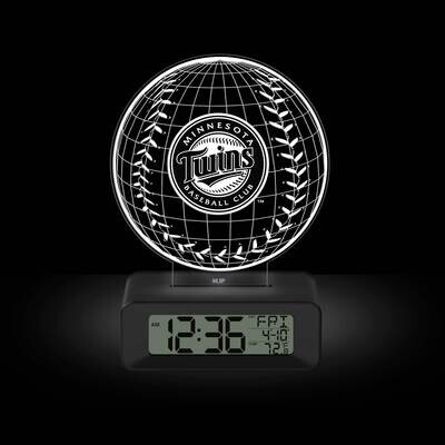 Game Time Minnesota Twins LED 3D Illusion Alarm Clock GM25316-MIN, MPN: GM25316-MIN, 81006814078