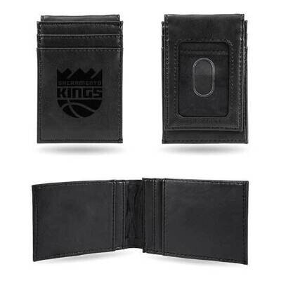 NBA Sacramento Kings Black Faux Leather Front Pocket Wallet GC7488, MPN: GC7488, 767345895301