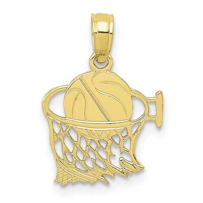 Basketball In Net Pendant 10k Gold 10C3776, MPN: 10C3776,