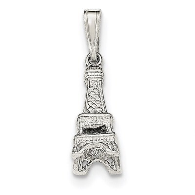 Eiffel Tower Charm Sterling Silver Polished QC8635, MPN: QC8635, 191101459511