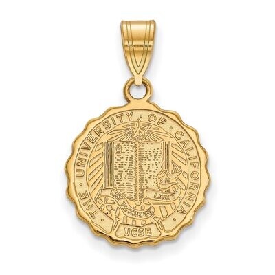 University of California Santa Barbara Medium Crest Pendant Gold-plated Silver GP005UCSB, MPN: GP00…