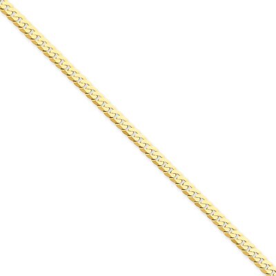 3.9mm Beveled Curb Chain 18 Inch 14k Gold FBU100-18, MPN: FBU100-18, 886774417356