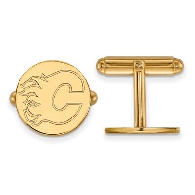 Calgary Flames Cufflinkss 14k Yellow Gold 4Y009FLA, MPN: 4Y009FLA, 886774739182