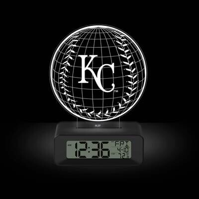 Game Time Kansas City Royals LED 3D Illusion Alarm Clock GM25316-KC, MPN: GM25316-KC, 81006814073