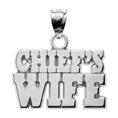 CHIEFS WIFE BLOCK LETTERS Sterling Silver PBS021PNSS, MPN: PBS021PNSS, 810680027583