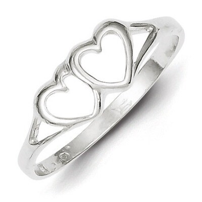 Heart Ring Sterling Silver QR106, MPN: QR106, 883957984131