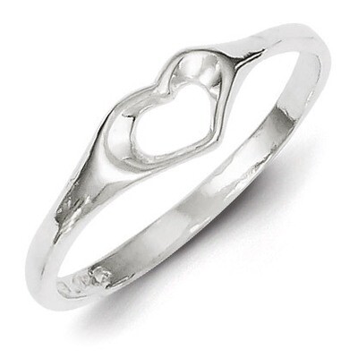 Heart Ring Sterling Silver QR109, MPN: QR109, 883957984339