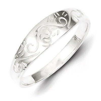Swirl Ring Sterling Silver QR388, MPN: QR388, 883957569819