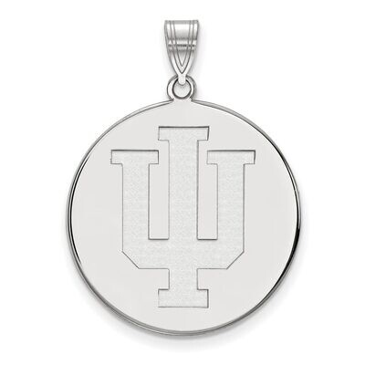 Indiana University x-Large Disc Pendant 10k White Gold 1W070IU, MPN: 1W070IU, 886774792774