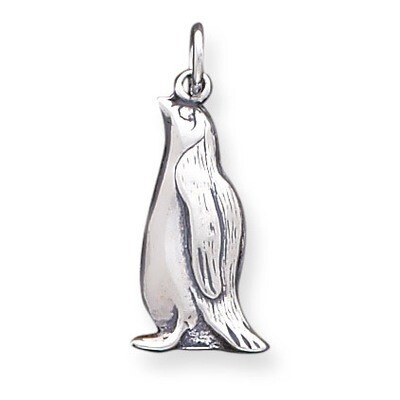 Penguin Charm Antiqued Sterling Silver QC5024, MPN: QC5024, 883957576299