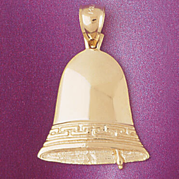 Dazzlers Jewelry Bell Pendant Necklace Charm Bracelet in Yellow, White or Rose Gold 4992, MPN: DZ-4…