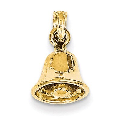 3-D Moveable Bell Pendant 14k Gold C2951, MPN: C2951, 637218008681