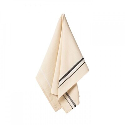 Casafina Kitchen Towels French Stripe Set of 3 Kitchen Towels Cotton CFT0069-FSBK, MPN: CFT0069-FSB…
