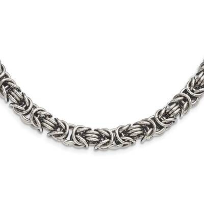 Fancy Link 18 Inch Necklace Stainless Steel SRN949-18 by Chisel, MPN: SRN949-18, 886774994581