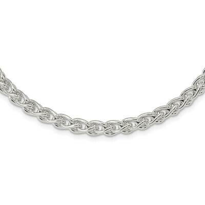 Spiga Necklace 18 Inch Sterling Silver Polished QG5960-18, MPN: QG5960-18, 191101769795