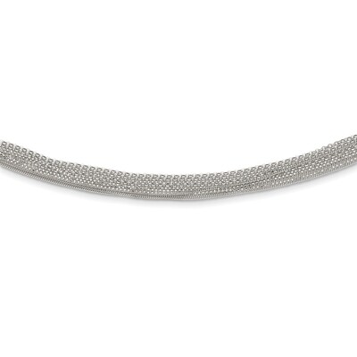 18 Inch Multi-Chain Necklace Sterling Silver QG5324-18, MPN: QG5324-18, 886774068220